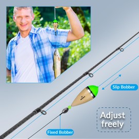 THKFISH Fishing Floats - Float Fishing Slip Floats Trout Floats and Pike Float - Fishing Accessories Floats for Fresh & Saltwater - Perfect Fishing Floats Set for Waggler Floats and Light Floats