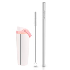 Replacement 316 Metal Stainless Steel Straws Compatible for Owala FreeSip Sway 30oz 40oz & FreeSip Tumbler 40oz Water Bottles,Eco-Friendly Alternative to Plastic Straws (30oz 8.19Inch)