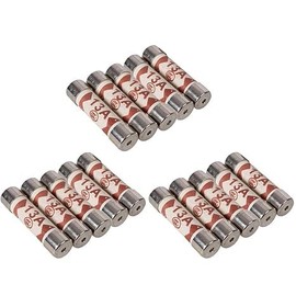 15 Pack13A Plug Top Fuses BS1362 – 13 Amp Ceramic Cartridge Tube Fuses (6.3x25mm) 240V/250V for UK Mains Plugs, Sockets & Household Electrical Appliances (15)