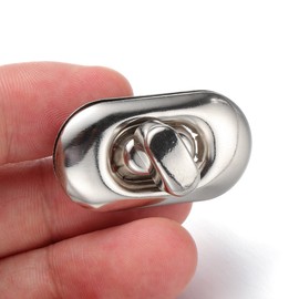 Healifty Leathercraft 10 Pcs Silver Wallet Lock for Leather Bag Accessories