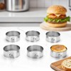 Guowall Hamburger Bun Rings, 4 inch Ring Molds for Cooking,