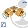 tecuro Angle 90°, union nut on both sides 3/4 inch
