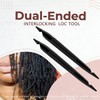 ieron Interlocking Tool for Locs,Dual-Ended Dreadlock Crochet Needle,Retightening Tool,Loc Maintenance,