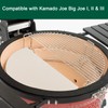 Quantfire Half-Moon Ceramic Heat Deflector Plates for Kamado Joe Big
