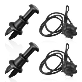 Pack of 2 Boot Retaining Strap Rear Shelf Strap Replacement Car Universal Retaining Straps Boot Cover Band Holder for VW Golf 6 5 4 MK6, MK5, GTI R20 Boot Parcel Shelf Replacement