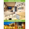 LIDESENMO 2-Pack PAR16 LED Bulb Long Neck 5W E26 E27