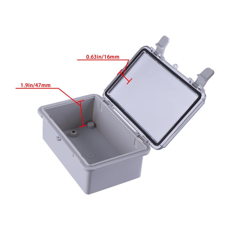 GCESSOIRY Waterproof Electrical Junction Box IP67 ABS Plastic Enclosure with