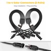 BougeRV Solar Y Branch Connectors Extra Long Solar Panel Parallel