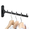 Mooche Swing Clothes Hanger Rack,Garment Racks Wall Mounted Clothes Bar-Hanger