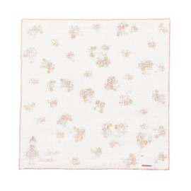 Miki House 15-4133-579 Gauze Handkerchief, Gauze Towel, Handkerchief, 11.8 x 11.8 inches (30 x 30 cm), Boys, Girls, Baby, Kids, Kindergarten, Nursery, School, Made in Japan, Pink