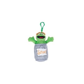 Sesame Street Plush Key Pendant Cuddly Toy Sesame Street Plush Bag Clip to Choose From 8 Characters 17-20 cm, Green