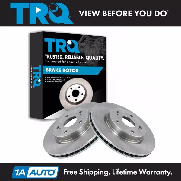 TRQ Front Brake Rotors Set For 2006-2013 Suzuki Grand Vitara