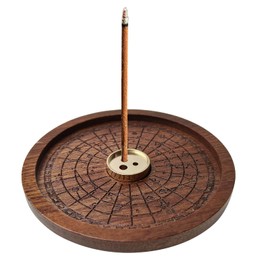 TONAUP Wooden Incense Holder, Handmade Galaxy Pattern Burner Incense Stick Set, Incense Holder for Home Decoration, Meditation and Yoga