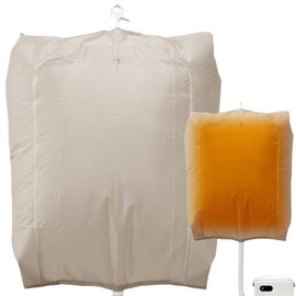 iimono117 Futon Dryer, Long Hose, Includes Shoe Nozzle, Dust Mites, Drying Clothes, Drying Socks, Warm Air Function, No Mat Required, Twin Nozzle, White (Clothes Drying Bag)