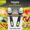 ZOLMER Premium Peeler with Ergonomic Handle - Extra Sharp Tomato