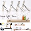 Mesee 6 Packs Floating Shelf Support, 3 Inch Invisible Floating