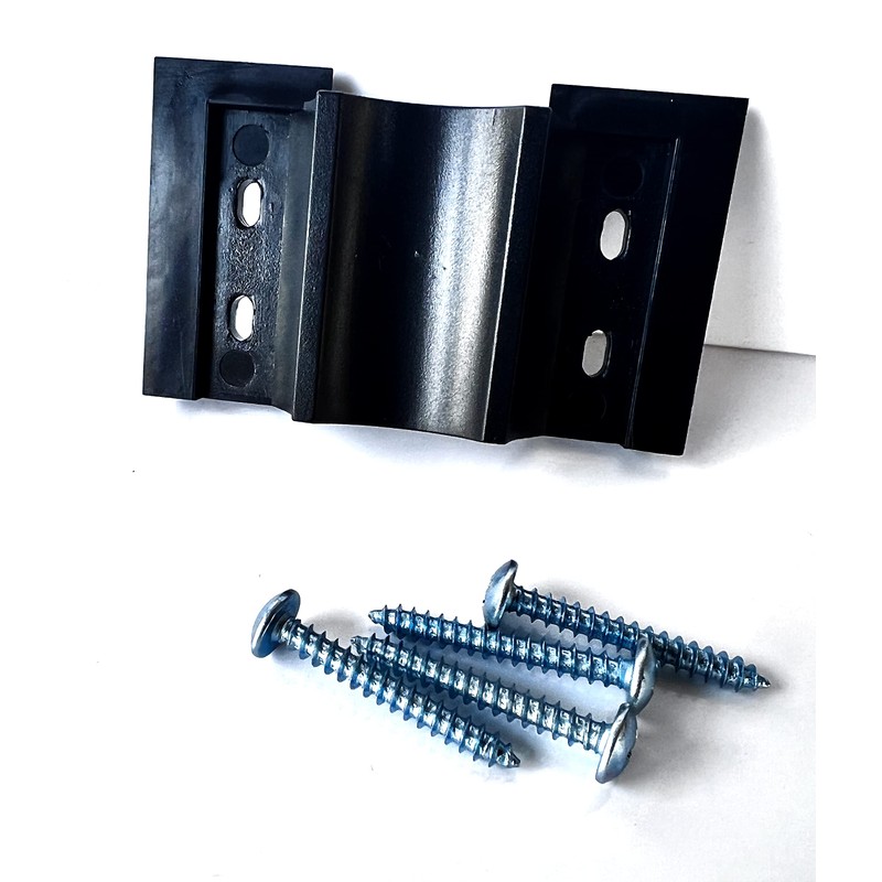 Vic+ Wall Mounted Hairdryer Holder, robust and rotatable black dryer