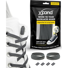 Xpand sistema de cordones elásticos sin cordones, talla única para todos los zapatos de adultos y niños