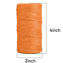 JeogYong Jute Twine String 2mm 328 feet Thick 3-Ply Natural Jute Rope Hemp Twine for Crafts Gift Wrapping Packing Gardening Wedding and Christmas Decorations (Dark Blue)