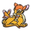 Cartoon Bambi With Butterfly on Tail Embroidered Iron on Patch