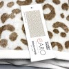 CARO Gold Leopard Print Beach Towel Oversized Luxury Spa Soft
