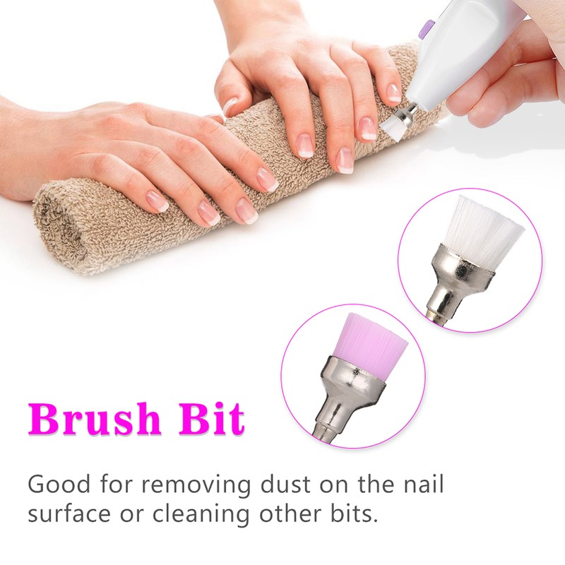 7pcs Ceramic Nail Drill Bits Set Pedicure & Manicure Drill