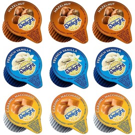 International Delight Coffee Creamers Liquid Non-Dairy Creamer Singles 3 Flavor Assortment (48) Coffee Creamer Singles for Home, Office, Coffee, Bar, Gift