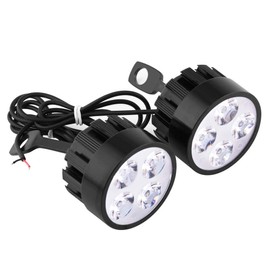 Keenso 1 par 3000lm 12V 24W de Faros LED Universales de Motocicleta/ Foco/Luces Auxiliares/Luz de Niebla
