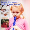 Eastrock Recorder German Soprano Instrument Recorder 3-Piece Beginner with Cleaning