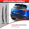 Rear Windshield Wiper Arm Blade Set, Replacement for MAZDA CX5