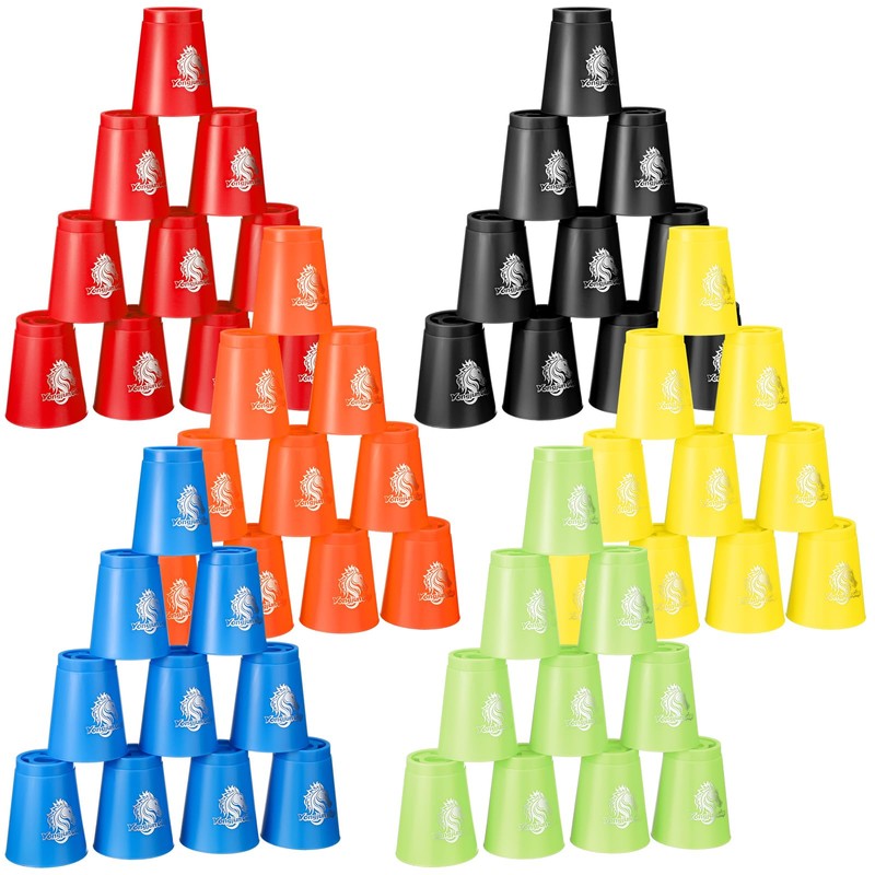 Libima 72 Pcs Sports Stacking Cups Set Stack Cup Party