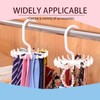 YAFIYGI Circular Tie Hanger Updated Twirl Tie Rack Adjustable Twirl