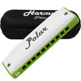 Polar Diatonic Melody Tuned Harmo Harmonica Key of Eb - Specially Tuned for Easy Melodies in Cross Harp, 2 Octaves Without Bends, Loud & Responsive with Smooth Edges - USA-Checked