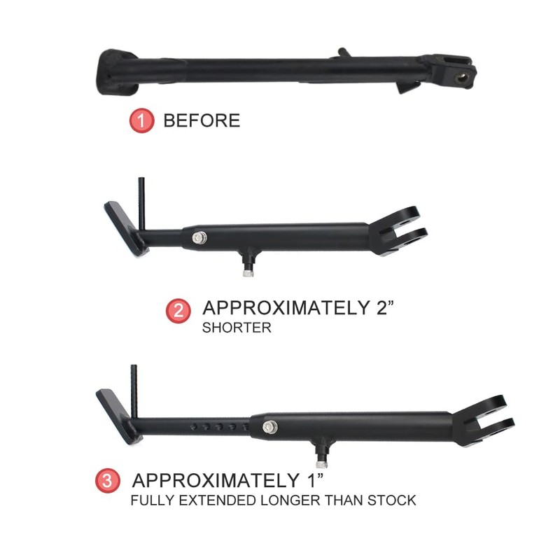 Xitomer Motorcycle Adjustable Kickstand Side Stand Fit for Tenere 700