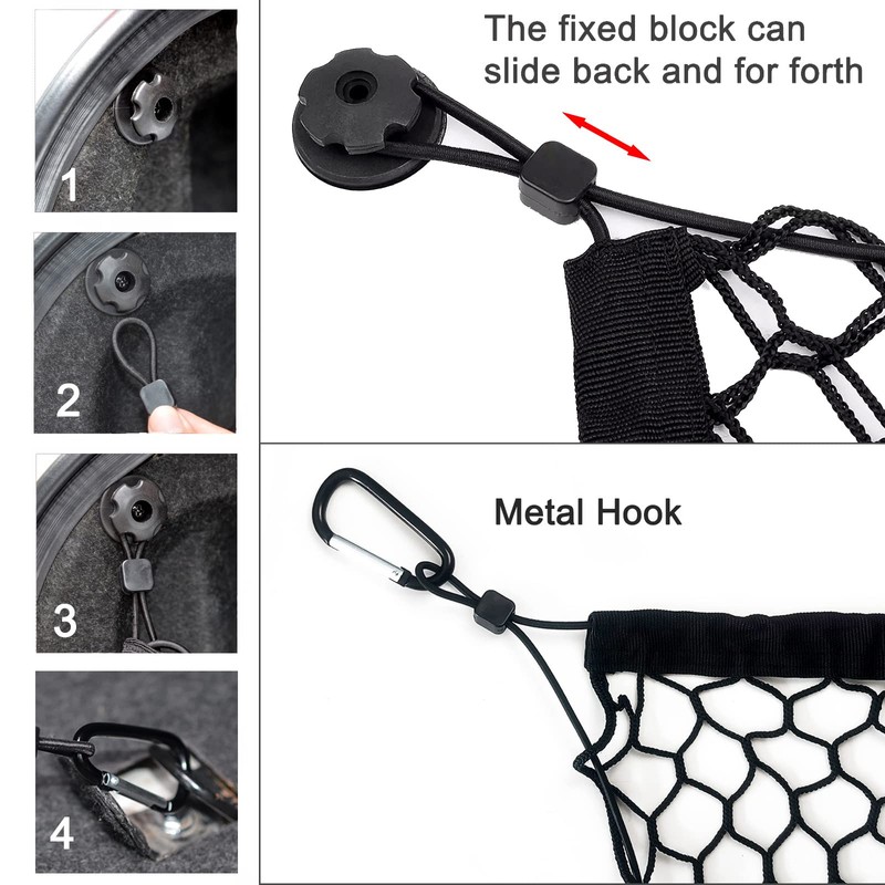 BAILALIBO Cargo Net for Pickup Truck Bed, Adjustable Accessories for