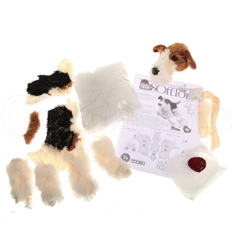 Plush Hearts 37 cm DIY Standing Dog