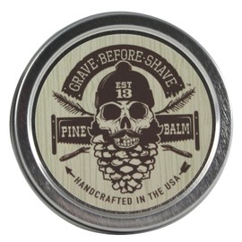 GRAVE BEFORE SHAVE Pine Scent Beard Balm (Pine/Cedar wood scent) (2 oz.) by Grave Before Shave