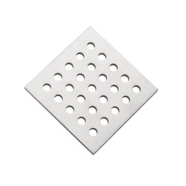 HOLGE 3.75 Inch Square Shower Drain Cover 95MM Floor Drain Grate (Brushed Nickel)
