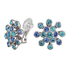 Traveller Clip On Earrings - Crystals, Crystal