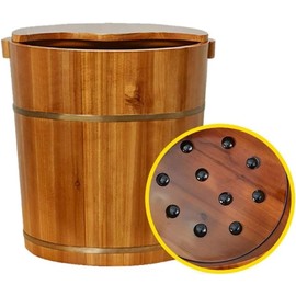 Foot Tub Wooden Foot Basin Foot Soaking Bucket Wooden Foot Soaking Basin Household Wooden Basin Foot Basin Wooden Bucket Foot Bath Foot Bucket Foot Bath Wooden Bucket Foot SPA Household Was