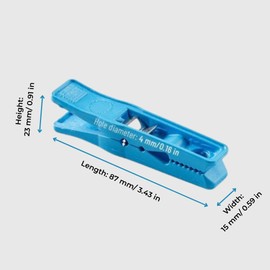 Plasti-Flex Clothes Pins – Heavy-Duty Plastic Clothes Pins – Clothespins for Hanging Clothes, Drying, Clipping – Laundry Clips for Drying Clothes with Pinch Mechanism - Sky Blue, 40 Packs