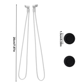 lasuroa 2pcs Controller Strap, Adjustable Wrist Strap Replacement Easy Connection of Wrist Lanyard Suitable for Oculus Meta Quest 2 (White, Black)