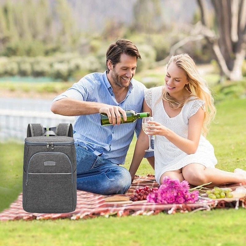 Outdoor Cooler Backpack Leakproof Waterproof Insulation Soft Portable Lunch Bag