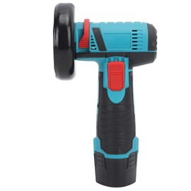 Cordless Angle Grinder, Quiet 100-240V 12V 19500rpm High Speed 2600mAh Battery ABS Mini Angle Grinder for Polishing (US Plug)