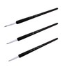 AKORD Professional Brown Nail Art Brushes with Nail Art Brush
