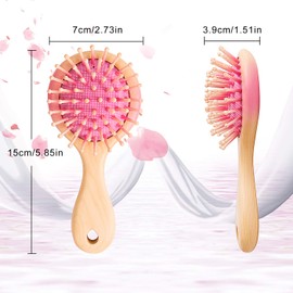 Tan Mujiang Hair Care Comb, Massage Comb, Hair Care, Premium Set Comb, Anti-Static, Peach Blossom Edge, Case Included