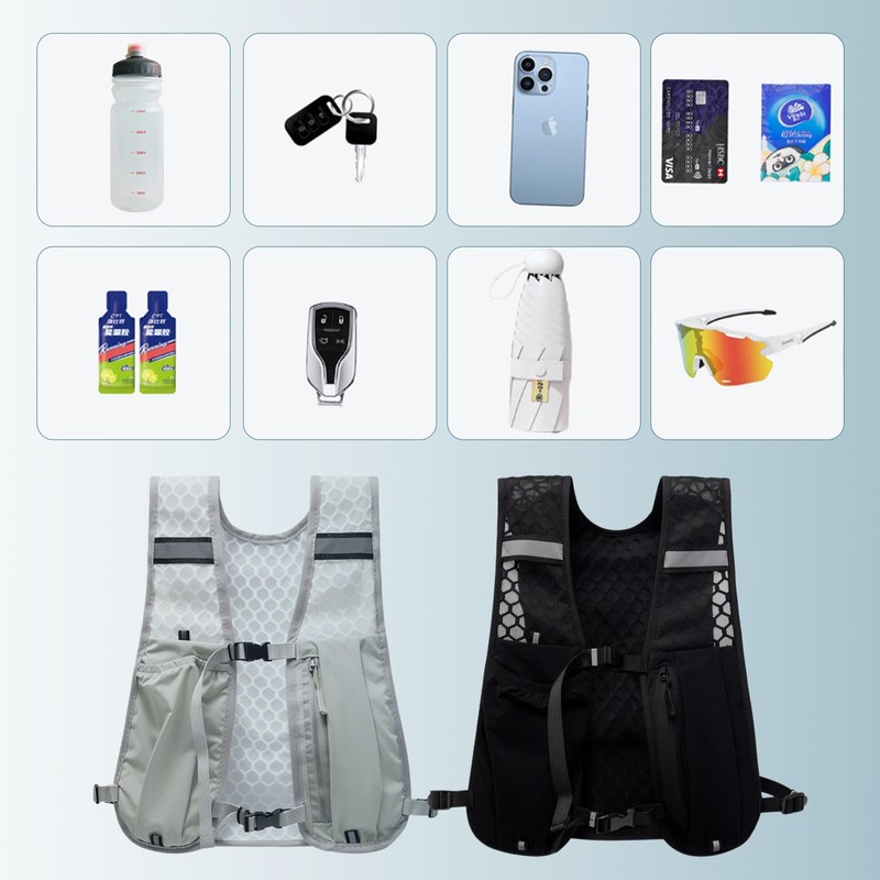 Anseom Running Vest for Men and Women, Multifunctional Ultralight Running
