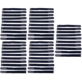 50 x 20 cm x 20 mm Resealable Velcro Cable Ties Black with Metal Eyelet - Cable Velcro Tape 200 mm Reusable