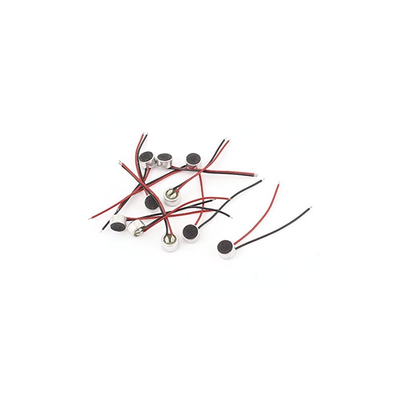 uxcell 10pcs 6mm x 3.5mm Mini Electret Microphone Condenser Pickup