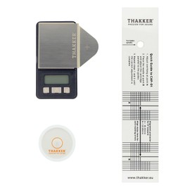 THAKKER Set 02 - Adjustment and Adjustment Set with Digital Tonearm Scale, Dragonfly and Overhang Template for Turntable